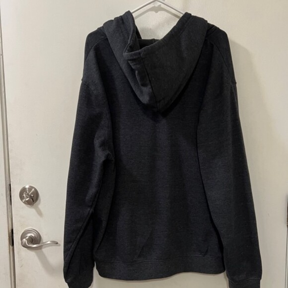 Colosseum Dark Gray Fleece Drawstring Kangaroo Pocket Hoodie Sweater Size XL - Picture 5 of 12